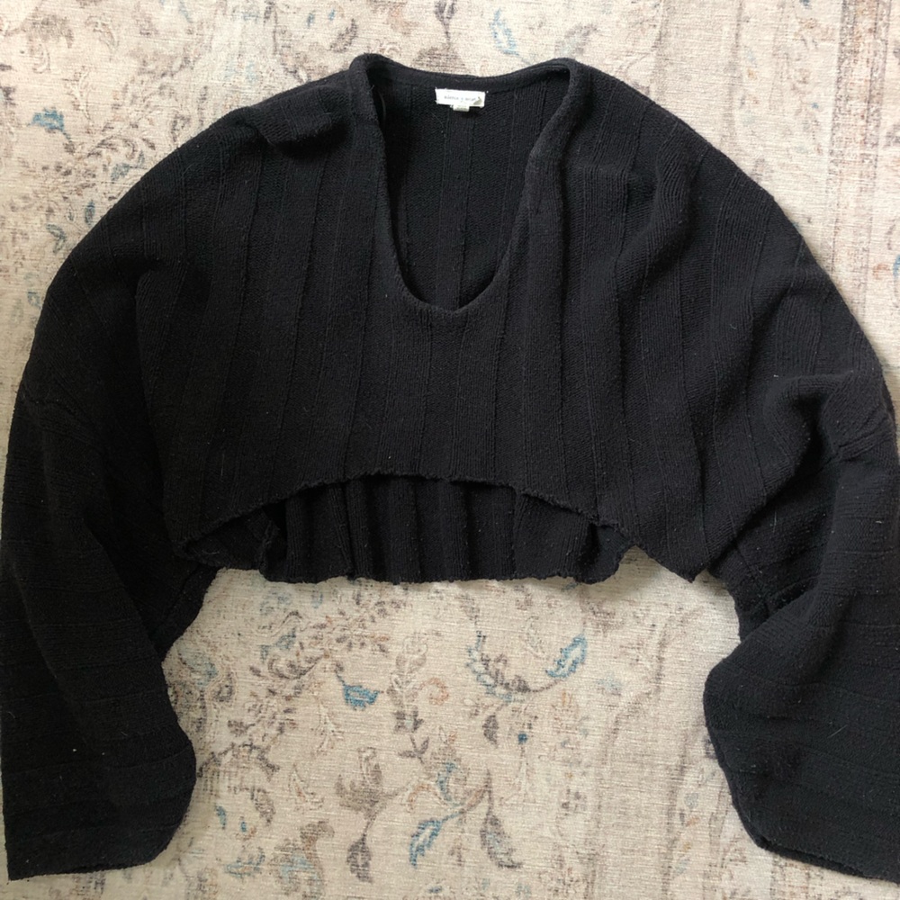 Silence + Noise Black Slouchy Sweater